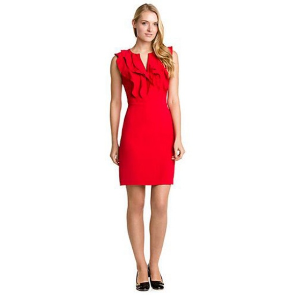 Tory Burch Dresses & Skirts - Tory Burch Raeca Silk Crepe Dress Red